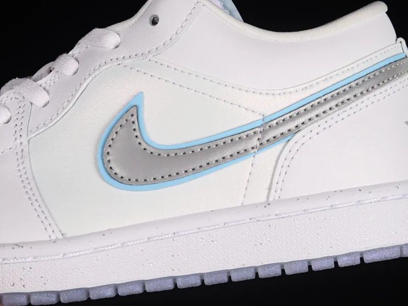All categories Air Jordan Jordan series basketball shoes Air Jordan 1 Low G version pure original Air Jordan 1 Low "Dare To Fly" AJ1 Joe 1 silver cultural low-top casual sneakers FB1874-101